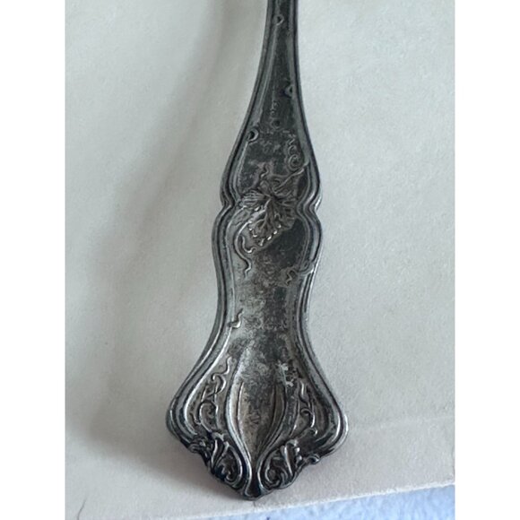 Rogers Bros A1 Large Serving Spoon Silverware Silver Plated Grape Pattern 1847 - Picture 13 of 16